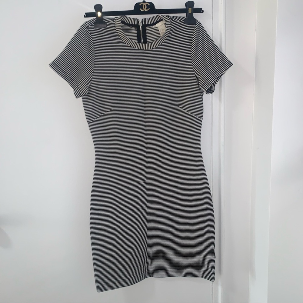 H&M Striped Black and White Dress